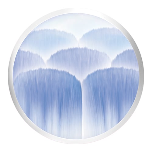 Bulu berus Colgate Gentle Sensitive Expert berwarna biru yang padat